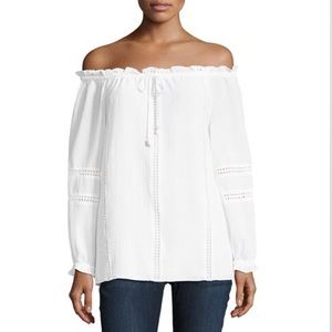 Michael Kors Off The Shoulder Crochet Top